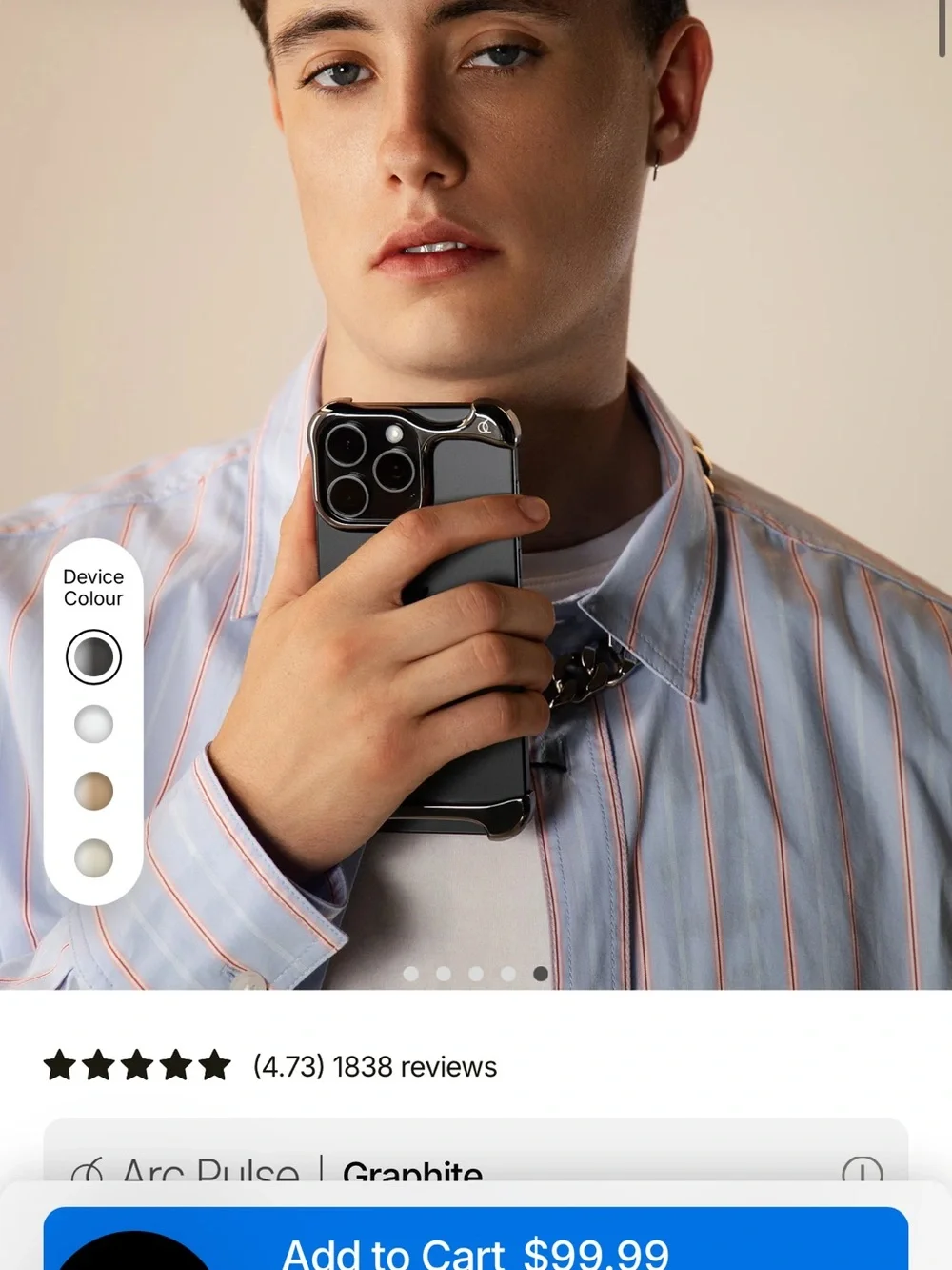 Arc pulse phone case